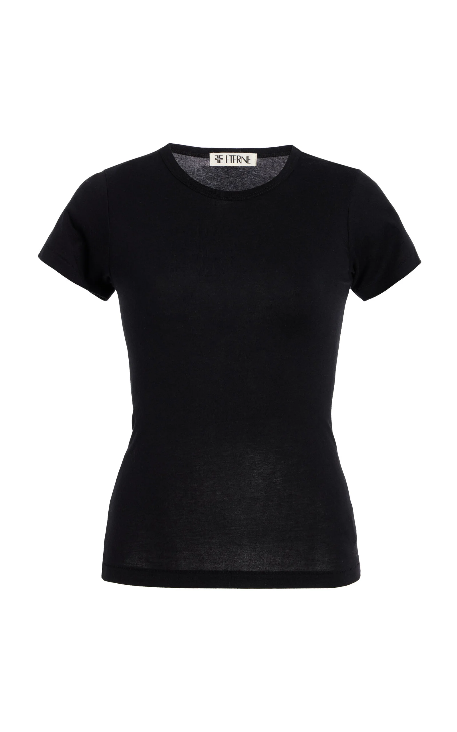 Cotton-Modal T-Shirt black - 1