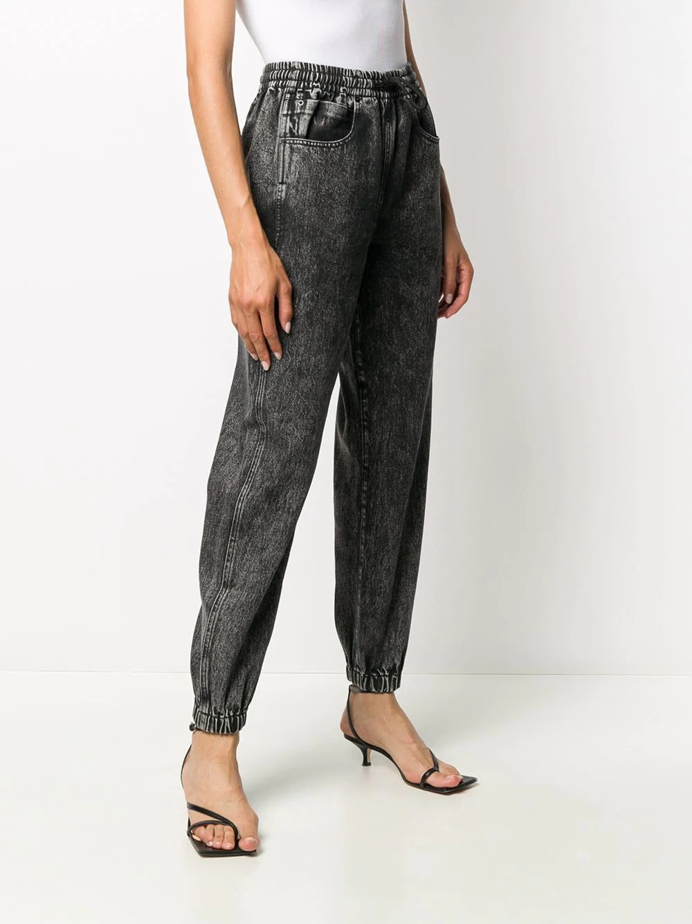 denim tapered trousers - 3