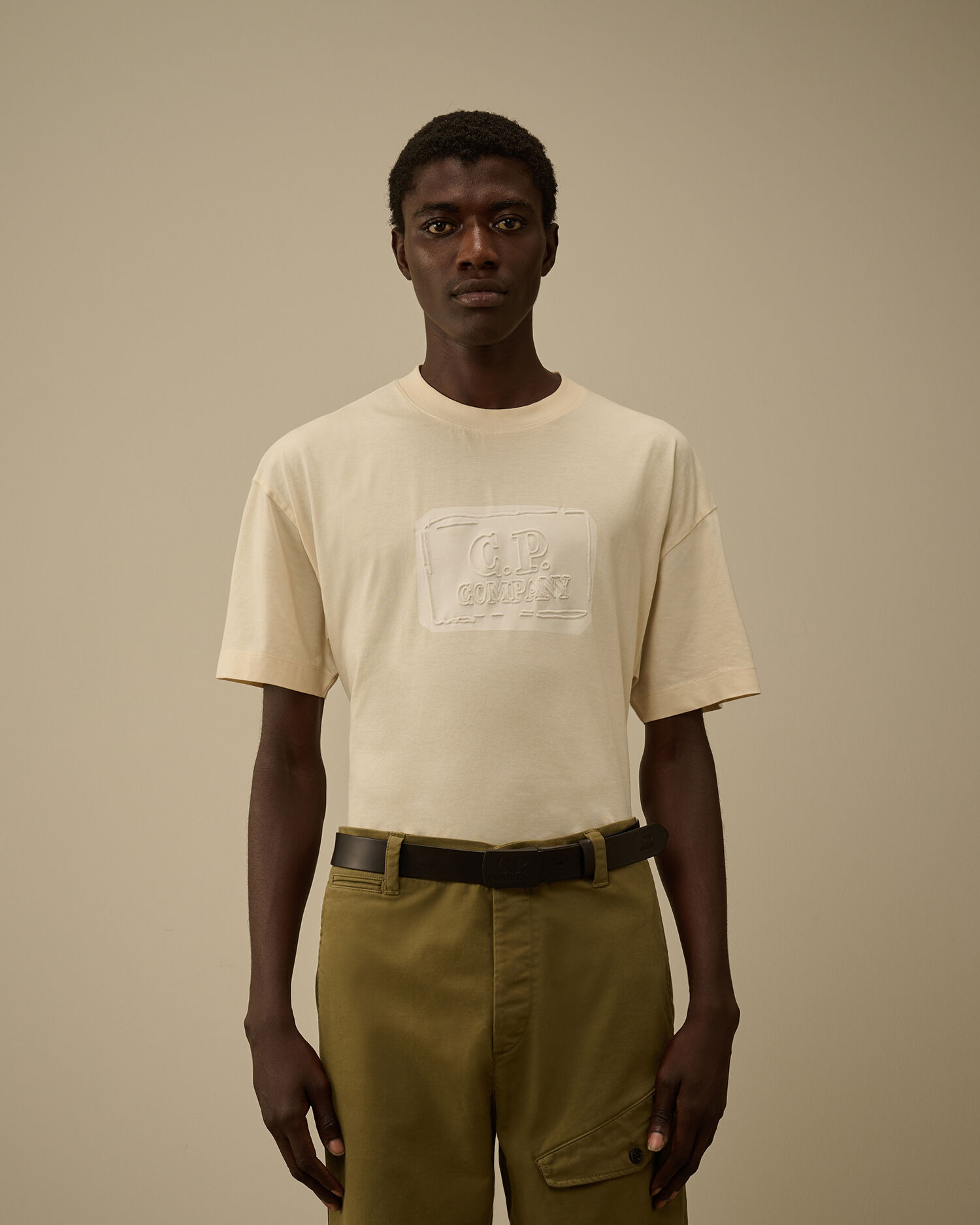 Leather Buckle Logo Belt - 4