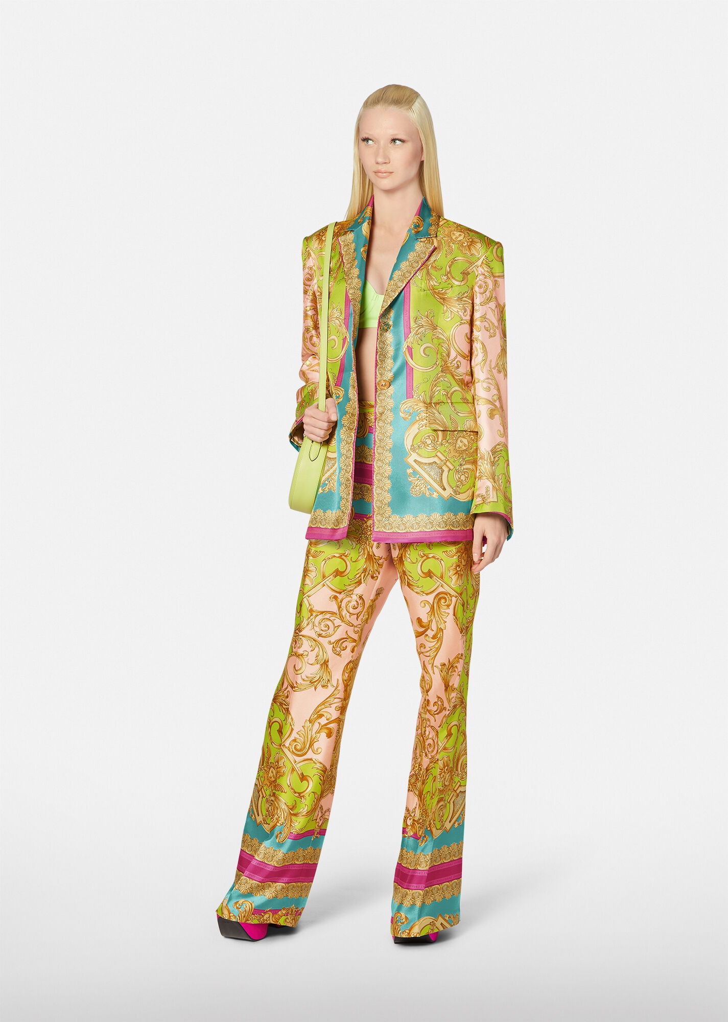 Barocco Goddess Silk Blazer - 4