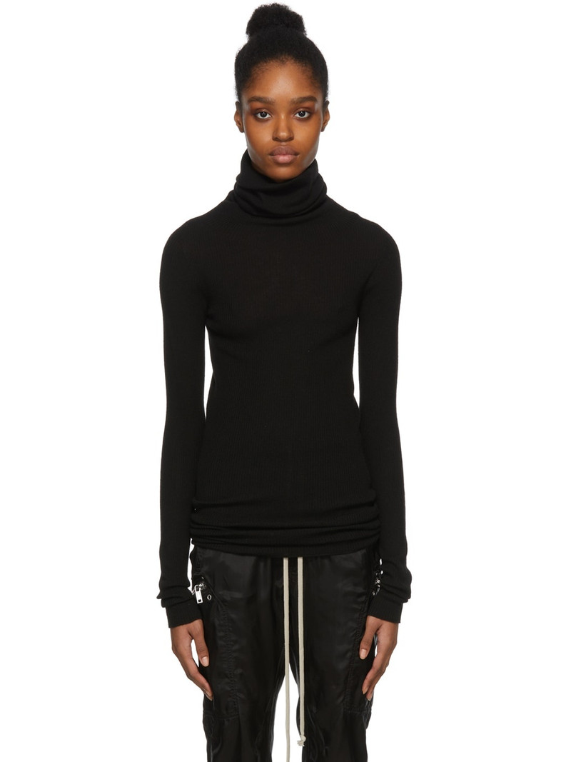 Ribbed wool turtleneck sweater 1