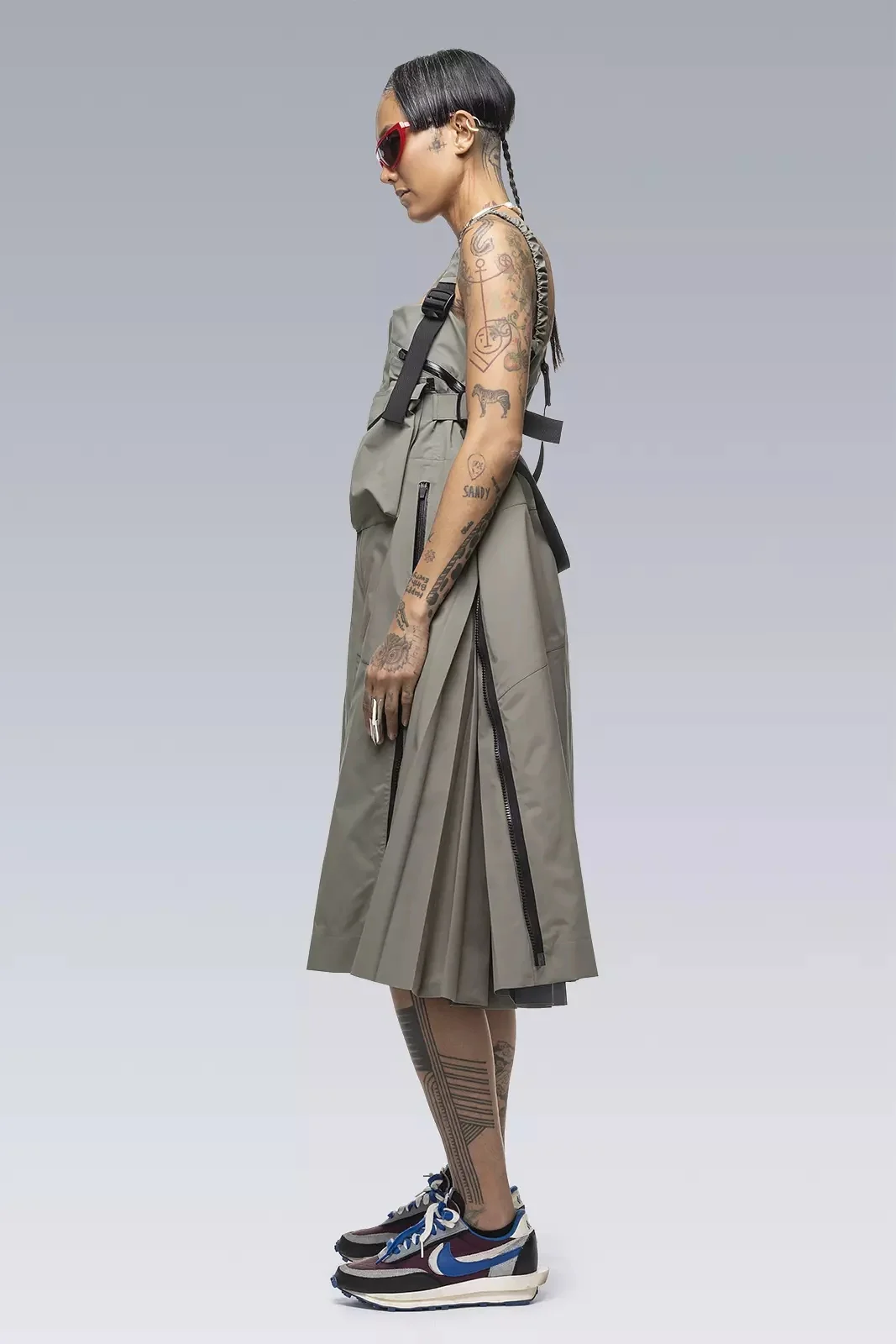 ACRONYM SAC-D6012 sacai / ACRONYM Dress Alpha Green | REVERSIBLE