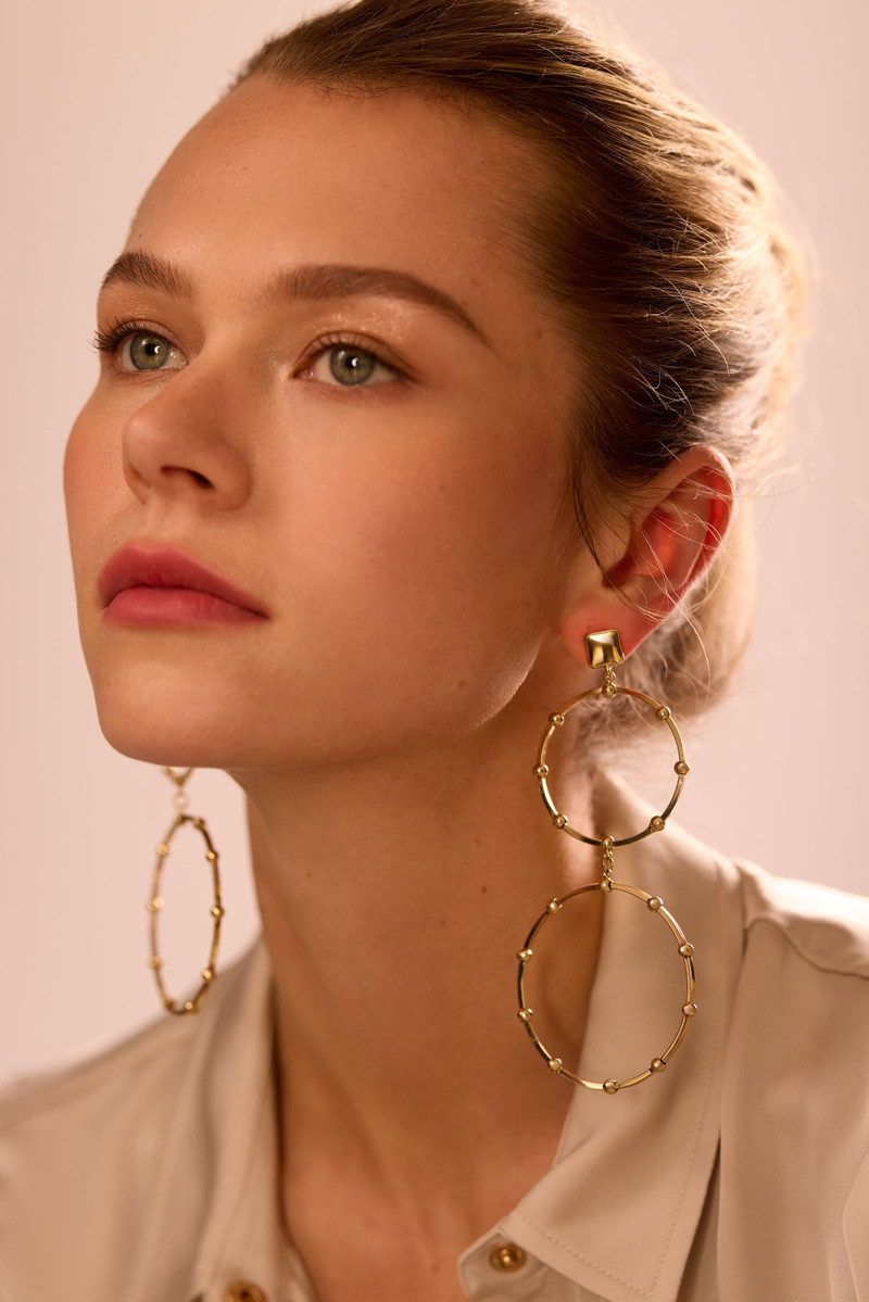RAMY BROOK Kairi Stacked Hoop Earrings outlook