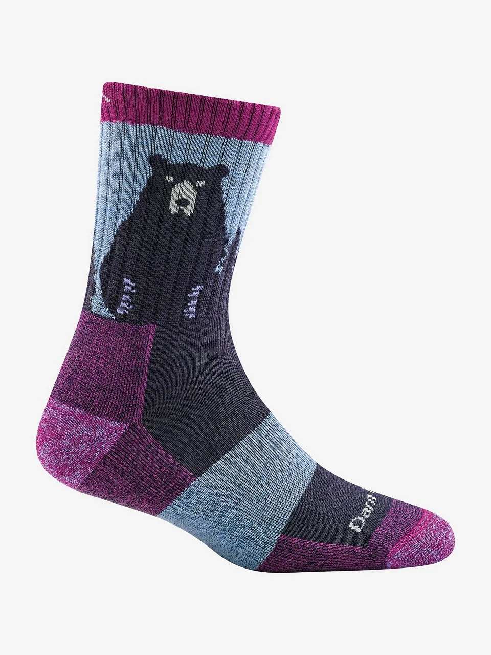 Darn Tough Women's Bear Town Micro Crew Lightweight Hiking Socks - 1