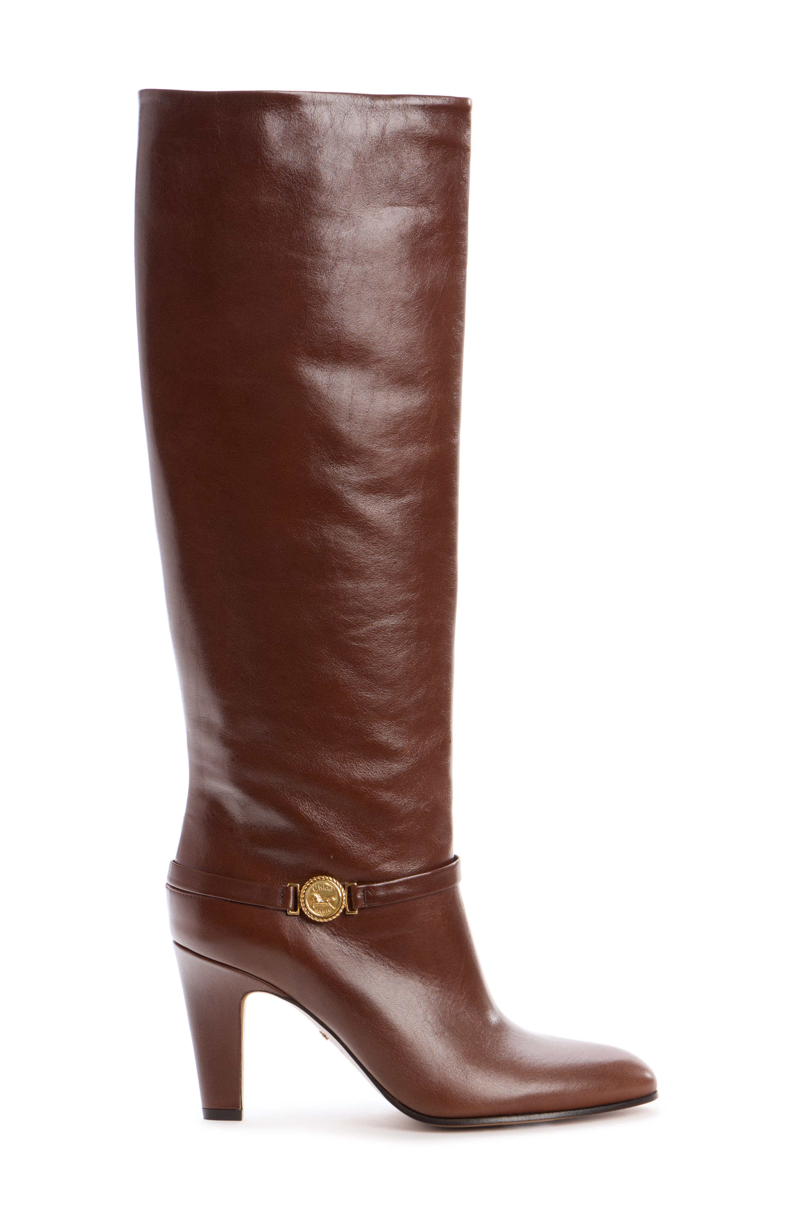 Chloé Eve Knee High Boot in Sooty Brown at Nordstrom - 3
