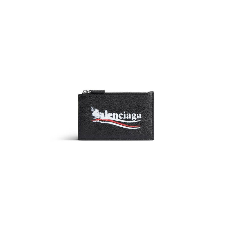 Men's Cash Large Long Coin And Card Holder in Black 1