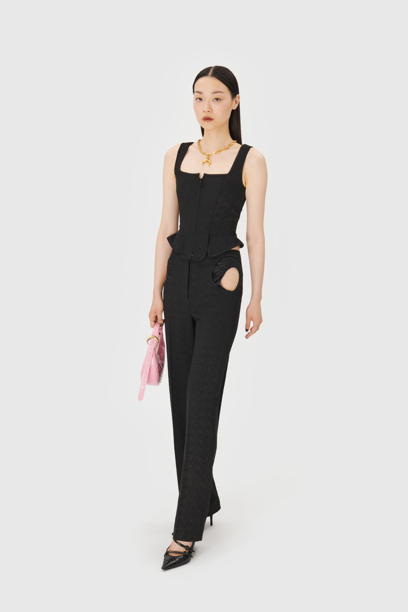 Marine Serre Moon Diamant Jacquard Corset outlook