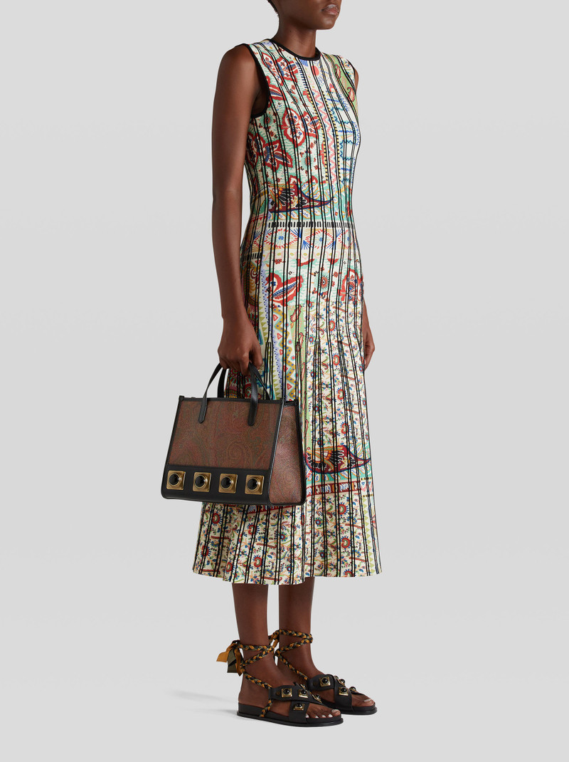 Etro CROWN ME PAISLEY SHOPPING BAG WITH STUDS AND STONES outlook