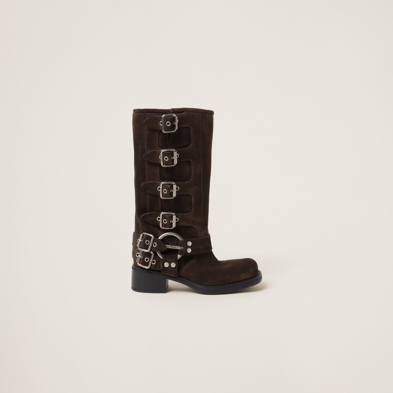 Miu Miu Suede boots outlook