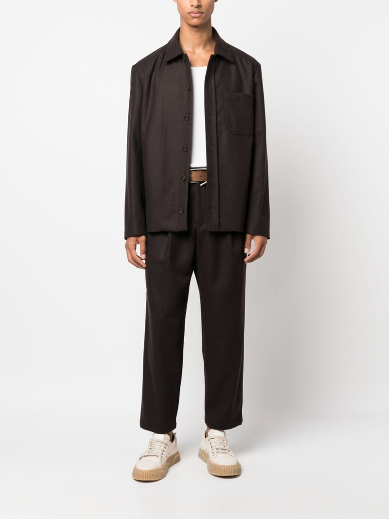 A.P.C. button-up wool-blend jacket outlook