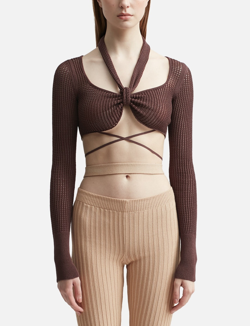 FISHNET KNIT CROP TOP 1