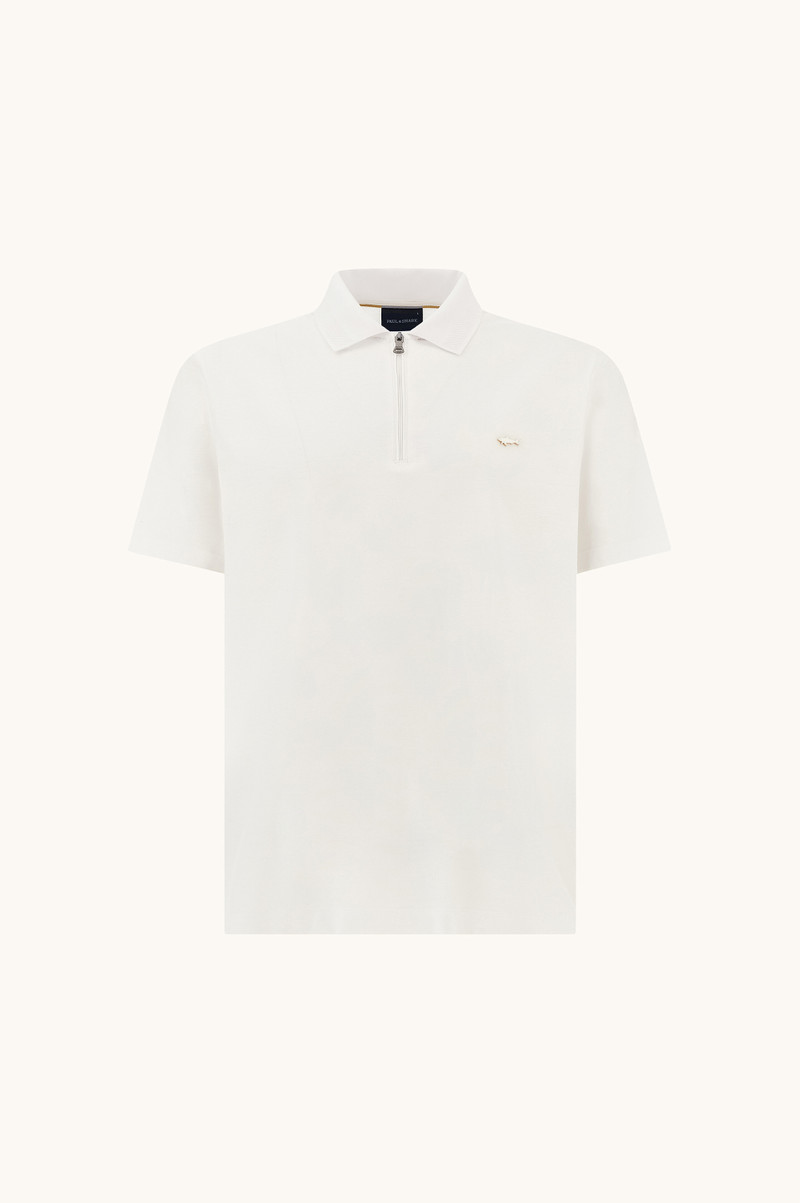 Paul & Shark POLO WITH ZIP IN DOUBLE MERCERISED COTTON JERSEY outlook
