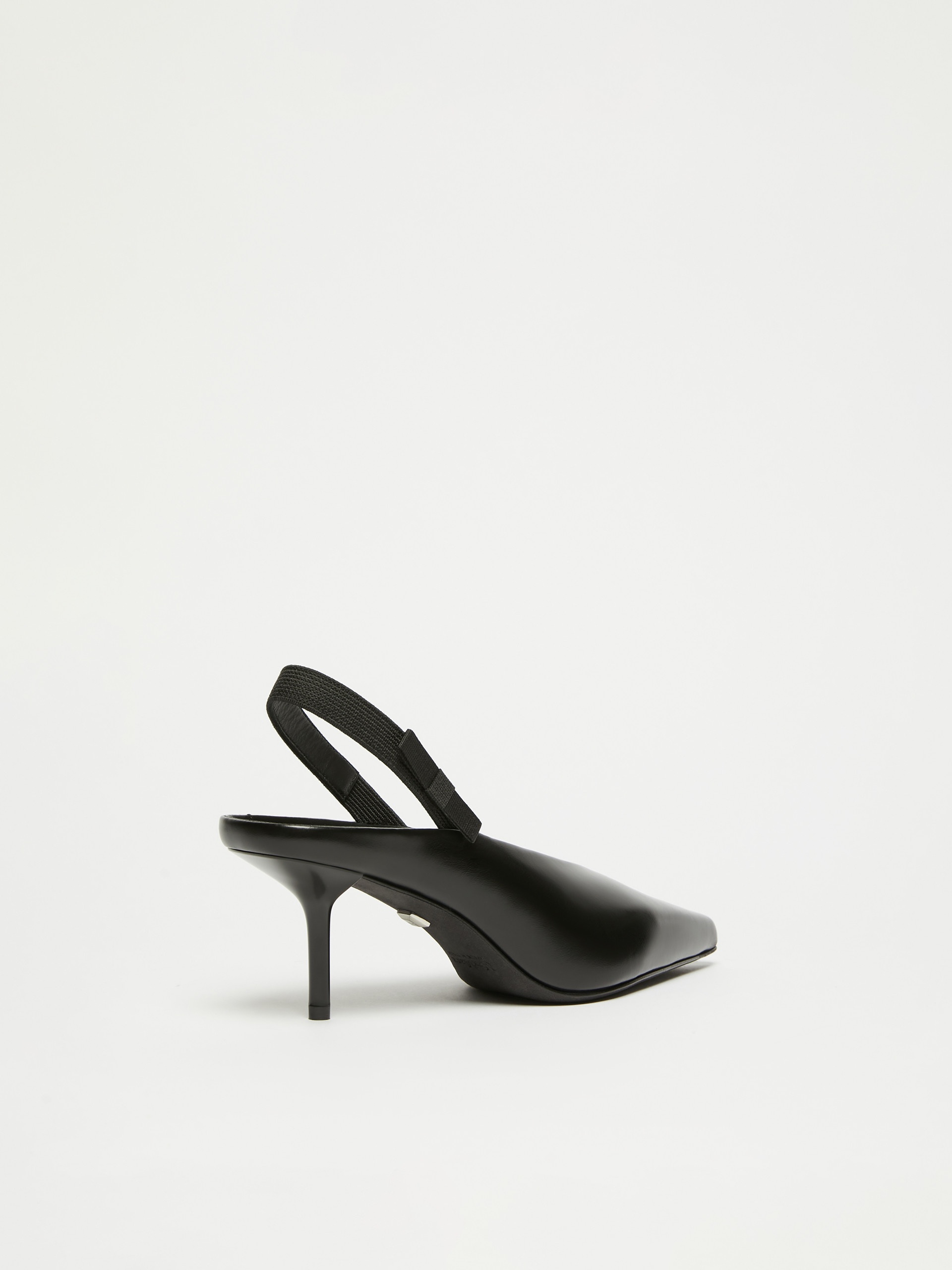 BOWSLINGY Leather slingback mules with bow - 3