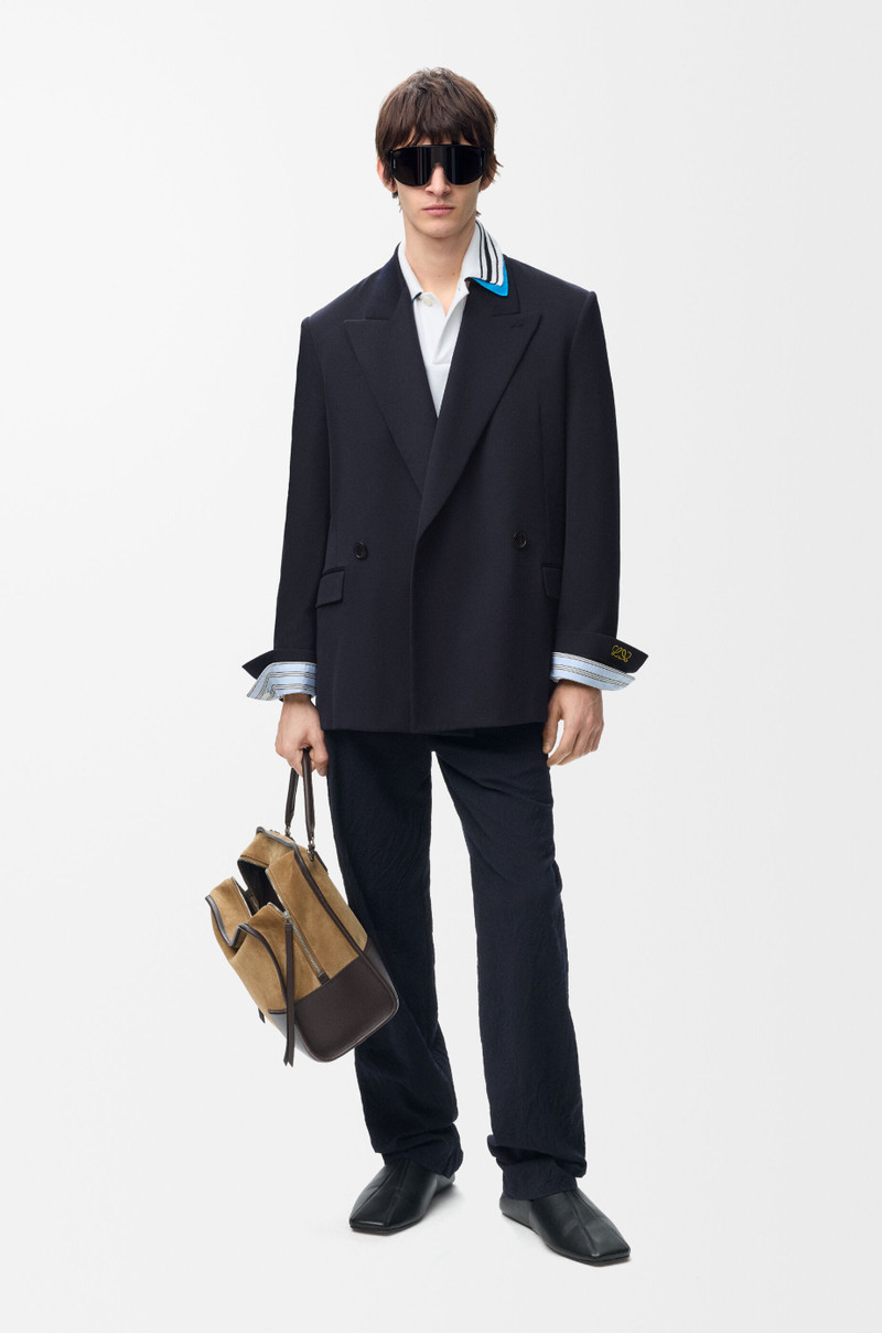Loewe Double-breasted jacket in wool blend outlook