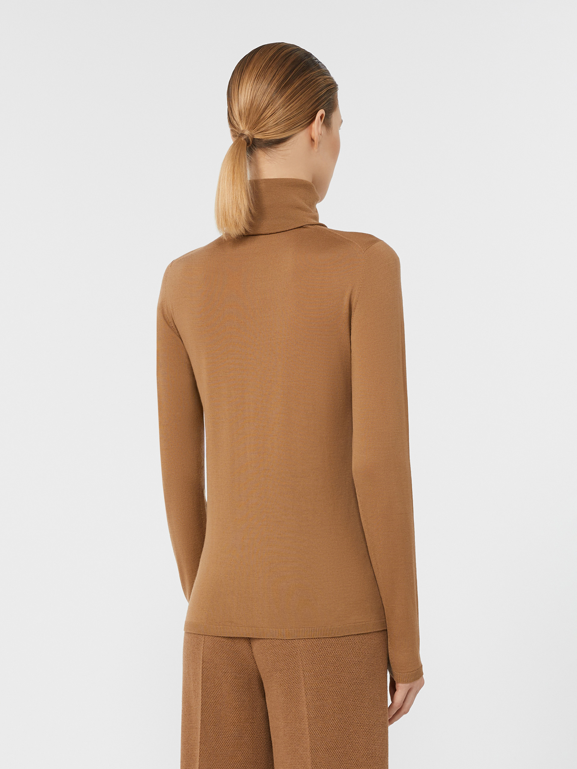 SALUTO Wool knit turtleneck jumper - 4