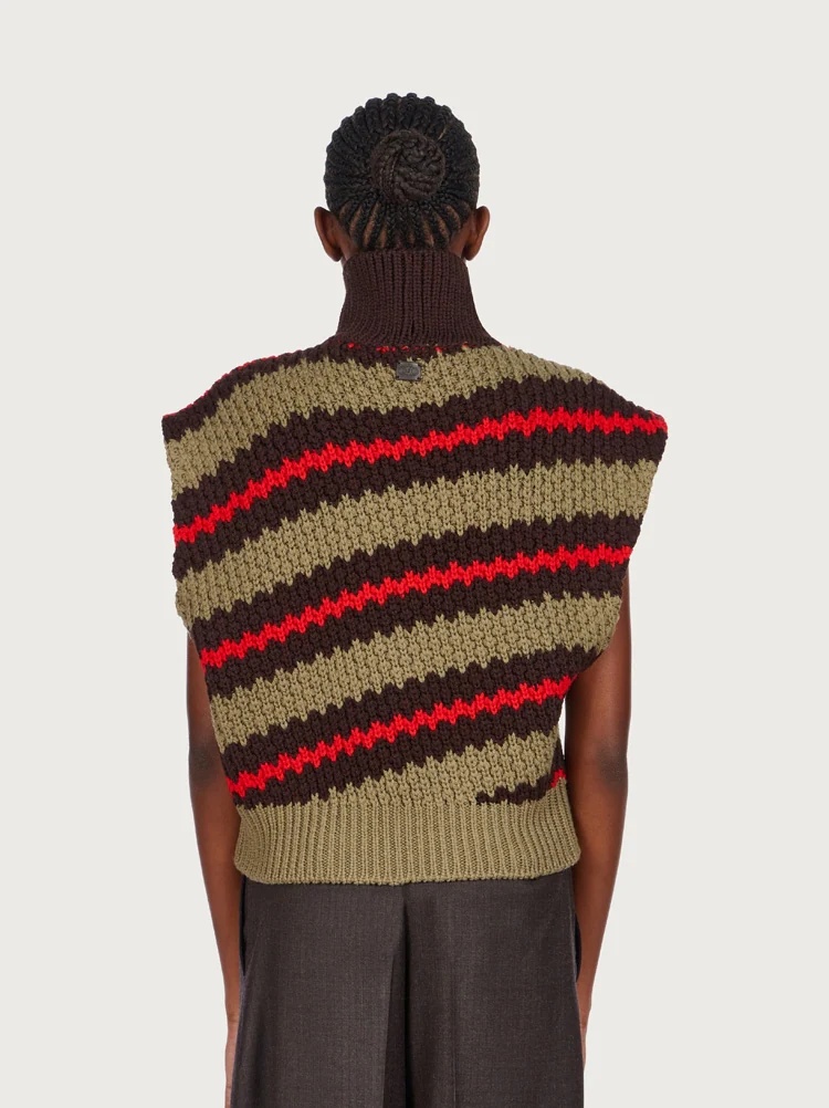 HIGH NECK GILET - 4