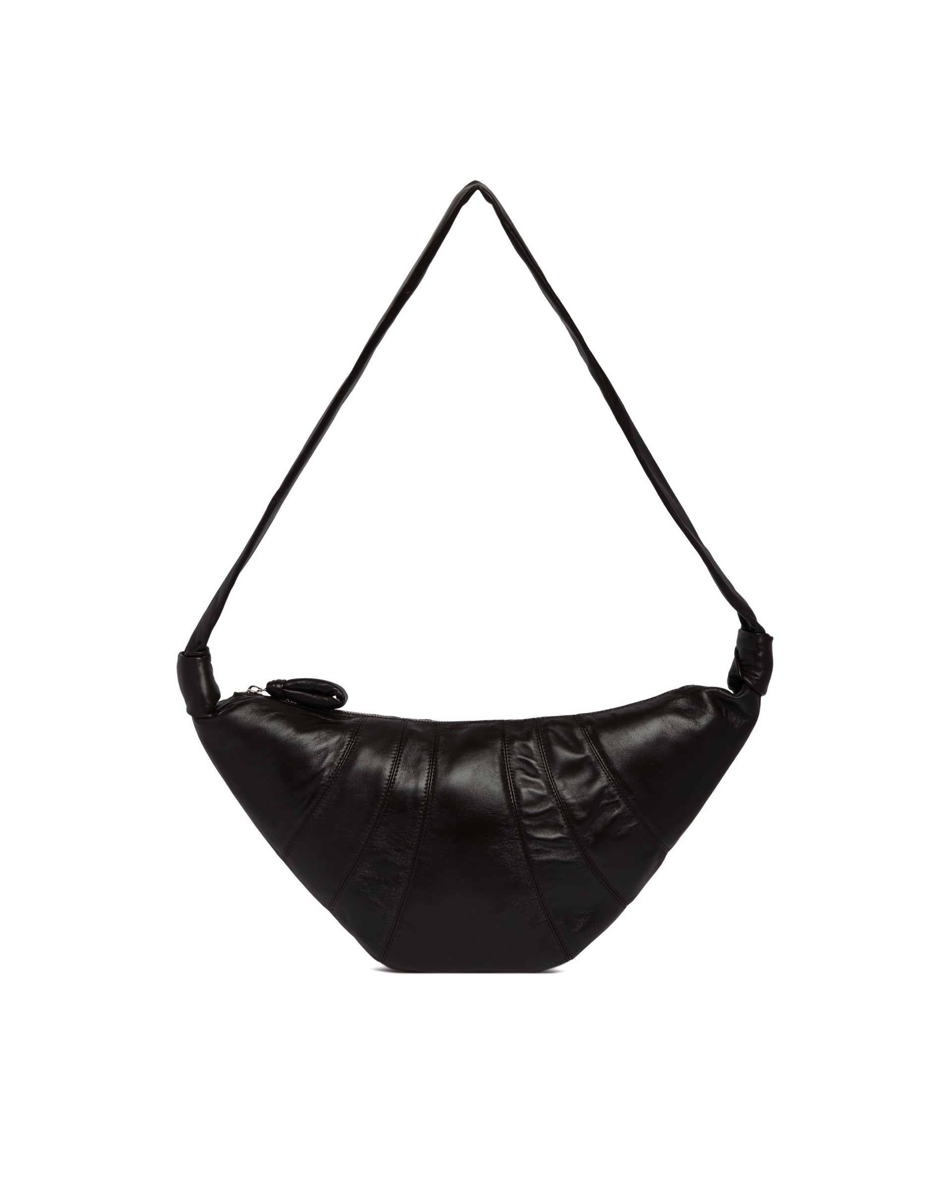 Brown Leather Croissant Bag - 3