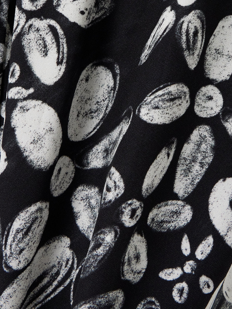 Printed Crepe Straight-leg Pants 4