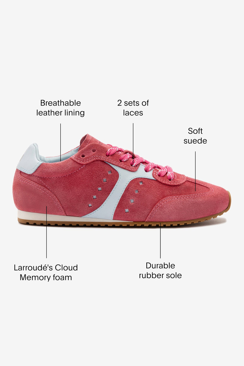 Stella Sneaker In Lampone Suede 6