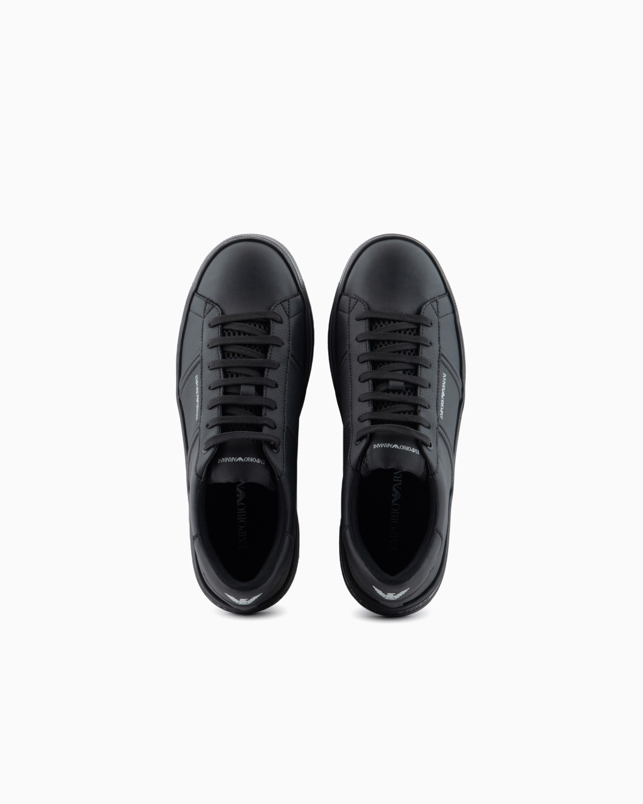 Leather sneakers with logo detail - 3