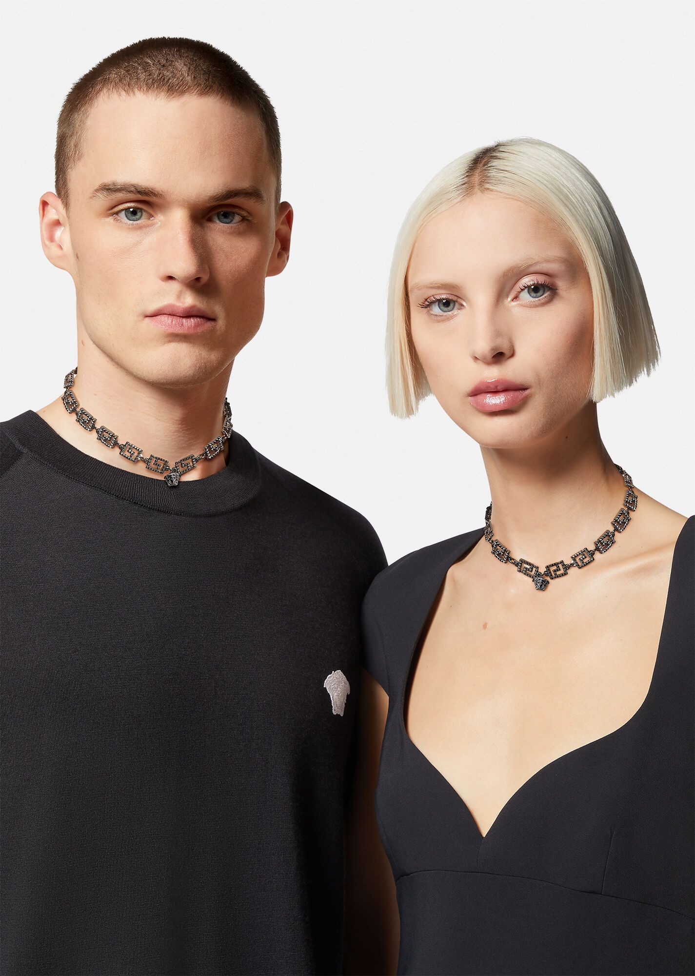Studded Greca Necklace - 3