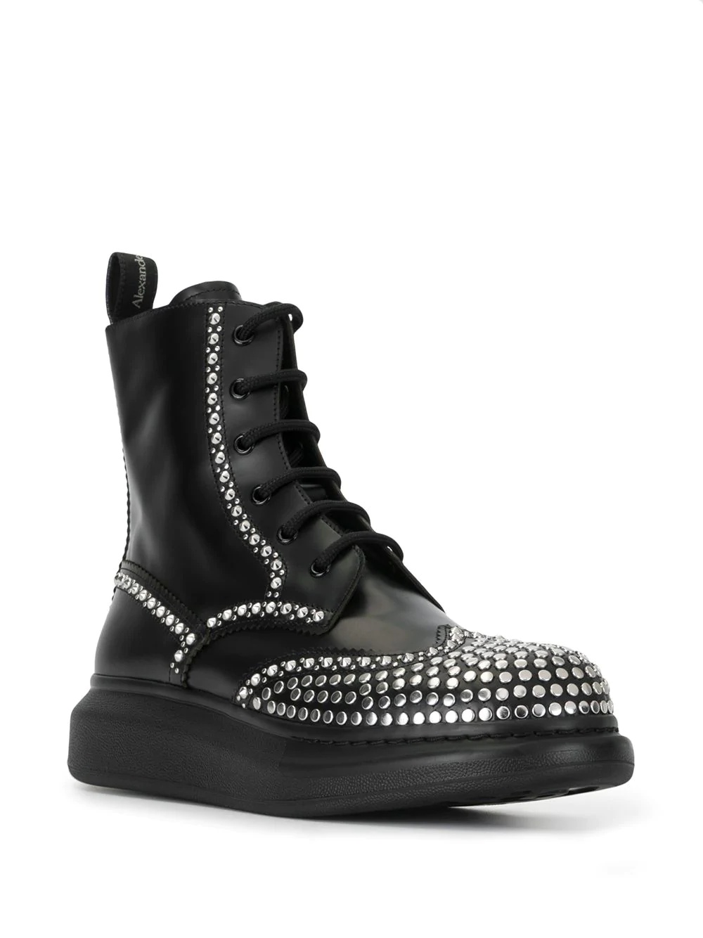 rockstud combat boots - 2