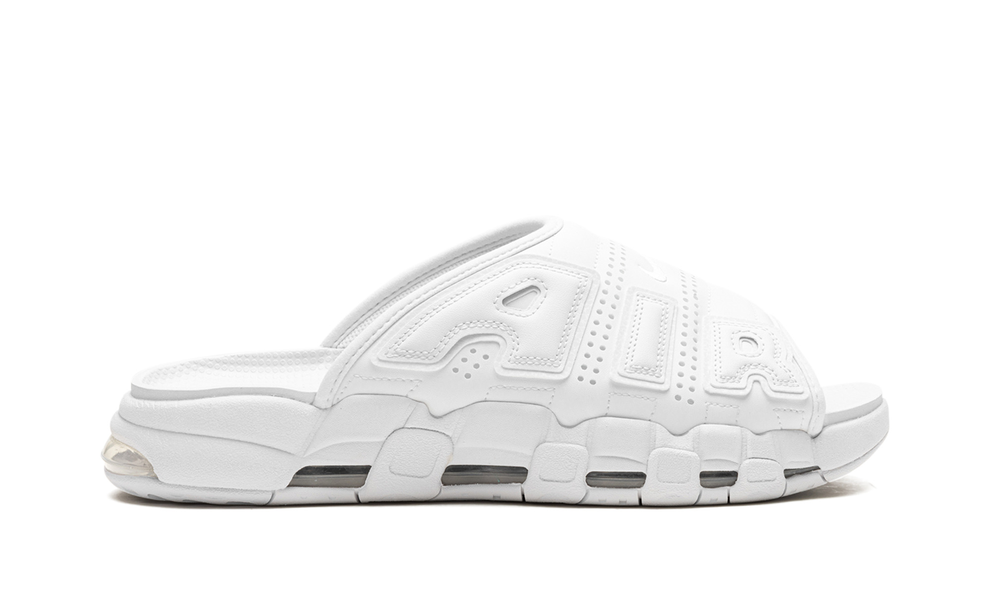 Nike More Uptempo Slide "Triple White" - 6