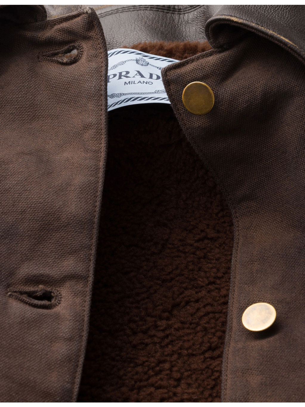 Contrast-Collar Relaxed Canvas Work Jacket - 6
