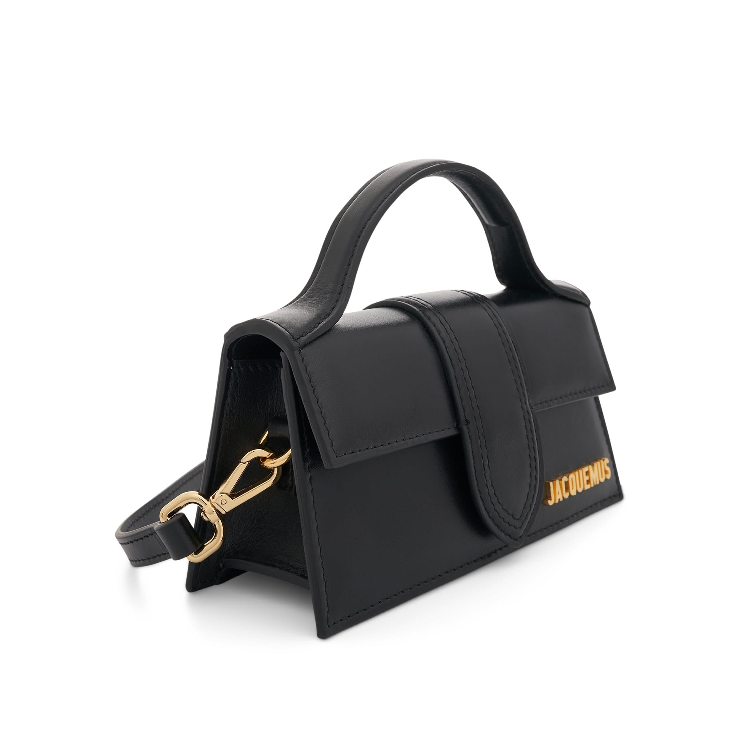 Le Bambino Mini Leather Bag in Black - 2