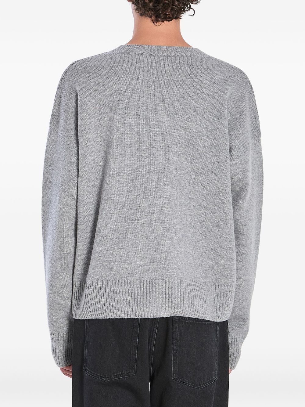 V-neck ribbed sweater - 4