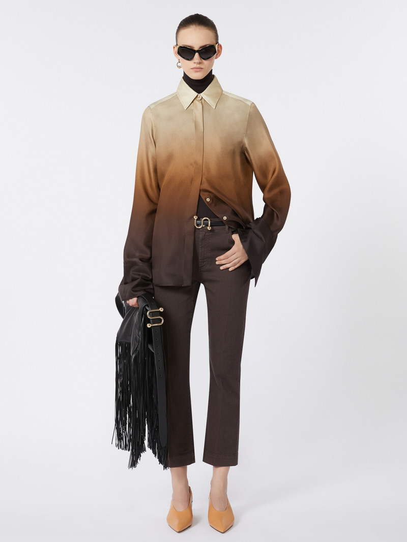 Sportmax AGO Slim-fit dégradé shirt outlook