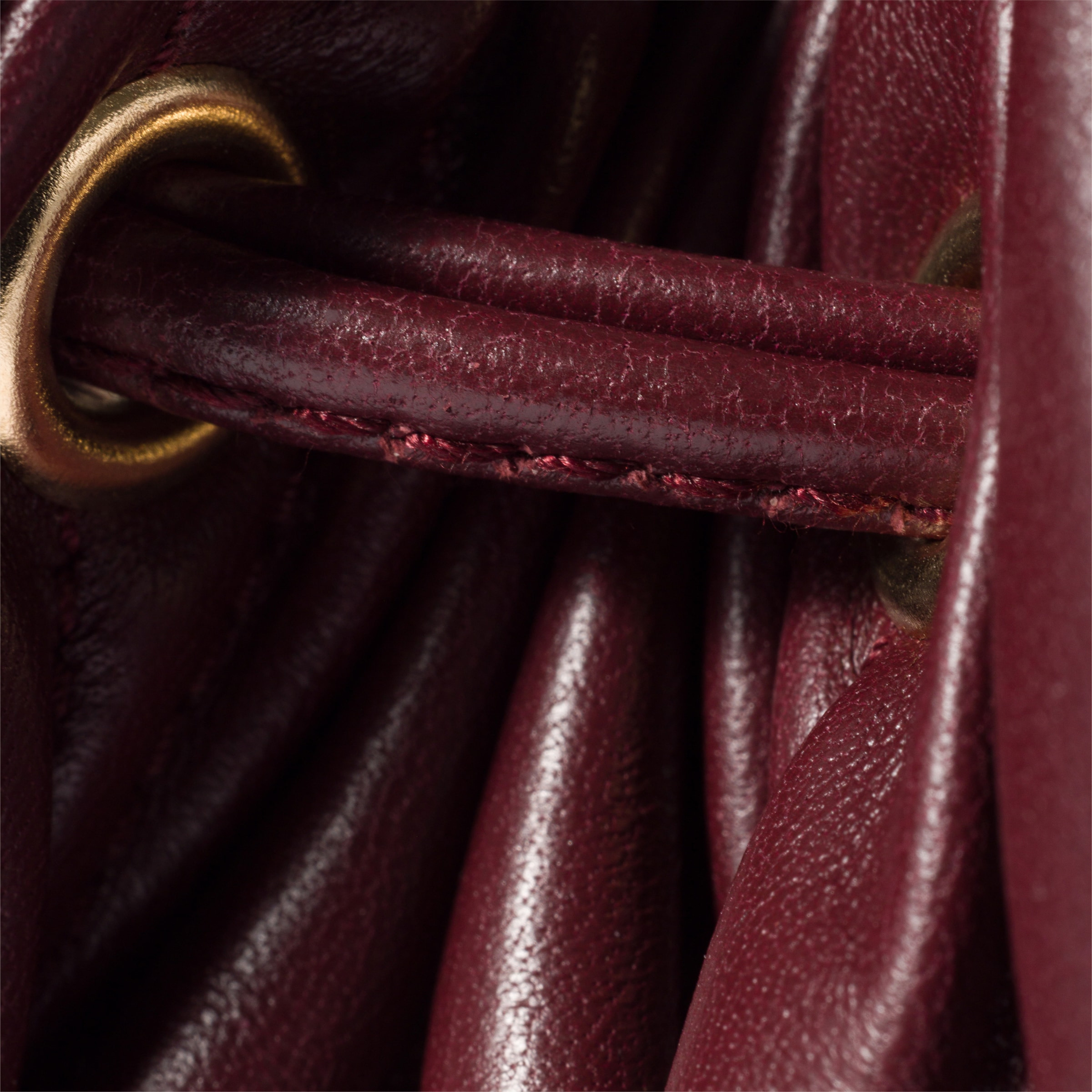 Matelassé nappa leather pouch - 5