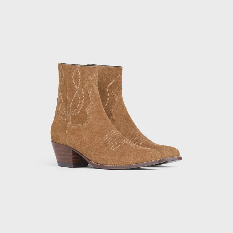 WESTERN BOOTS ZIPPED BOOT in Suede Calfskin 2