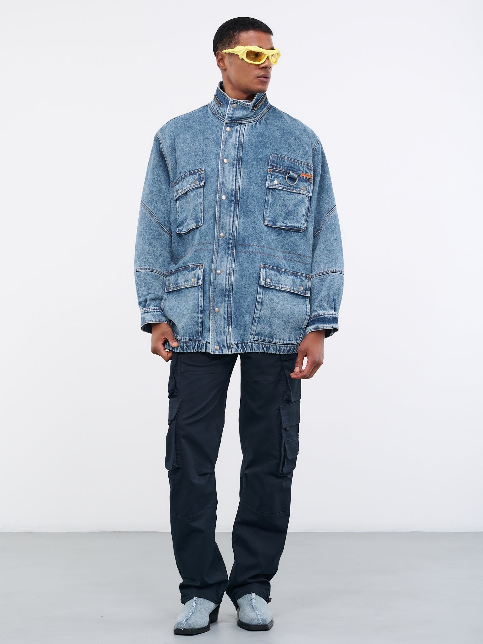 Denim Parka Jacket - 6