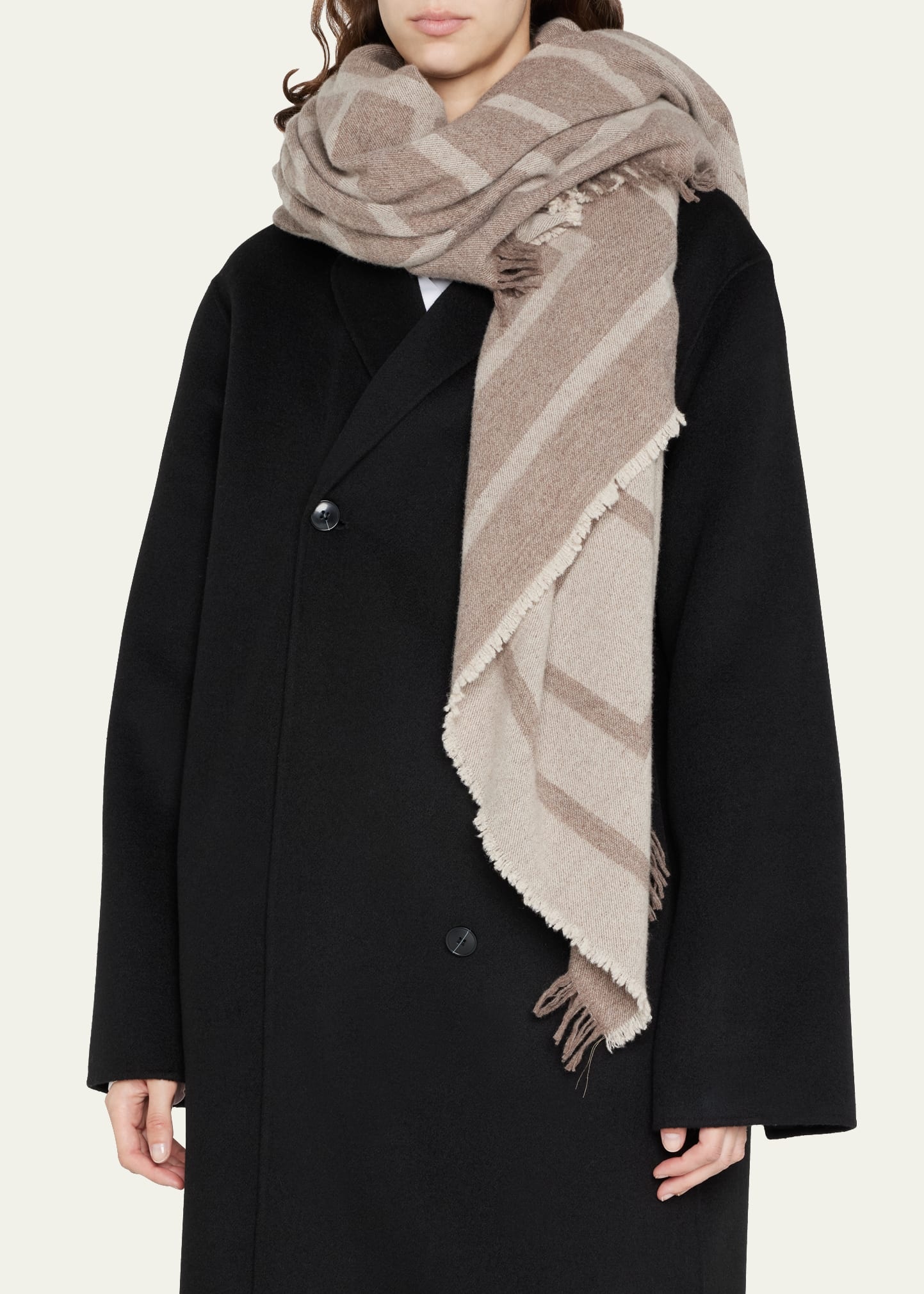 Monogram Wool-Cashmere Scarf - 3