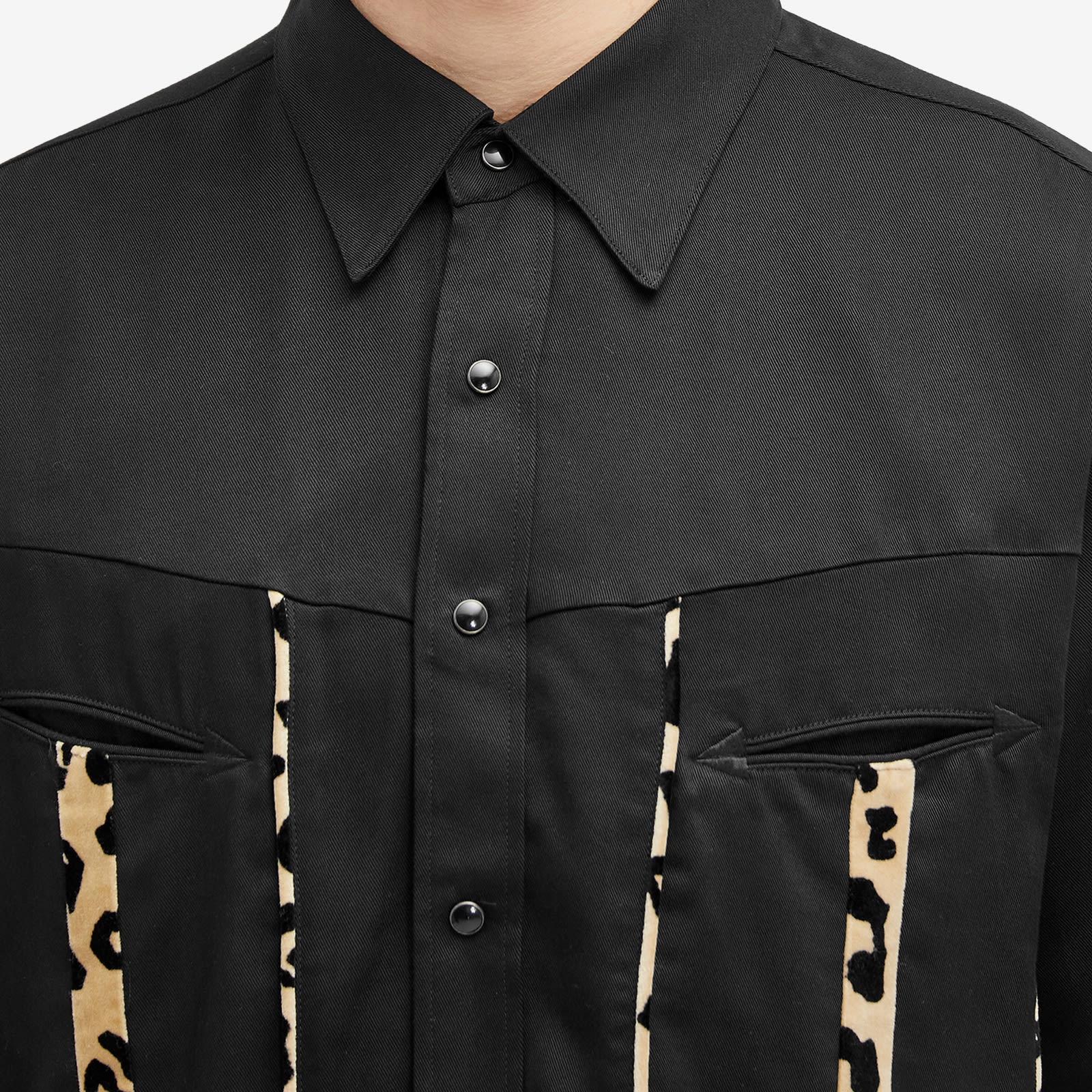 WACKO MARIA WESTERNSHIRT L/S （TYPE-3）」 WACKO MARIA Short Sleeve Shirt M Nylon Leopard GMJ3-S3021