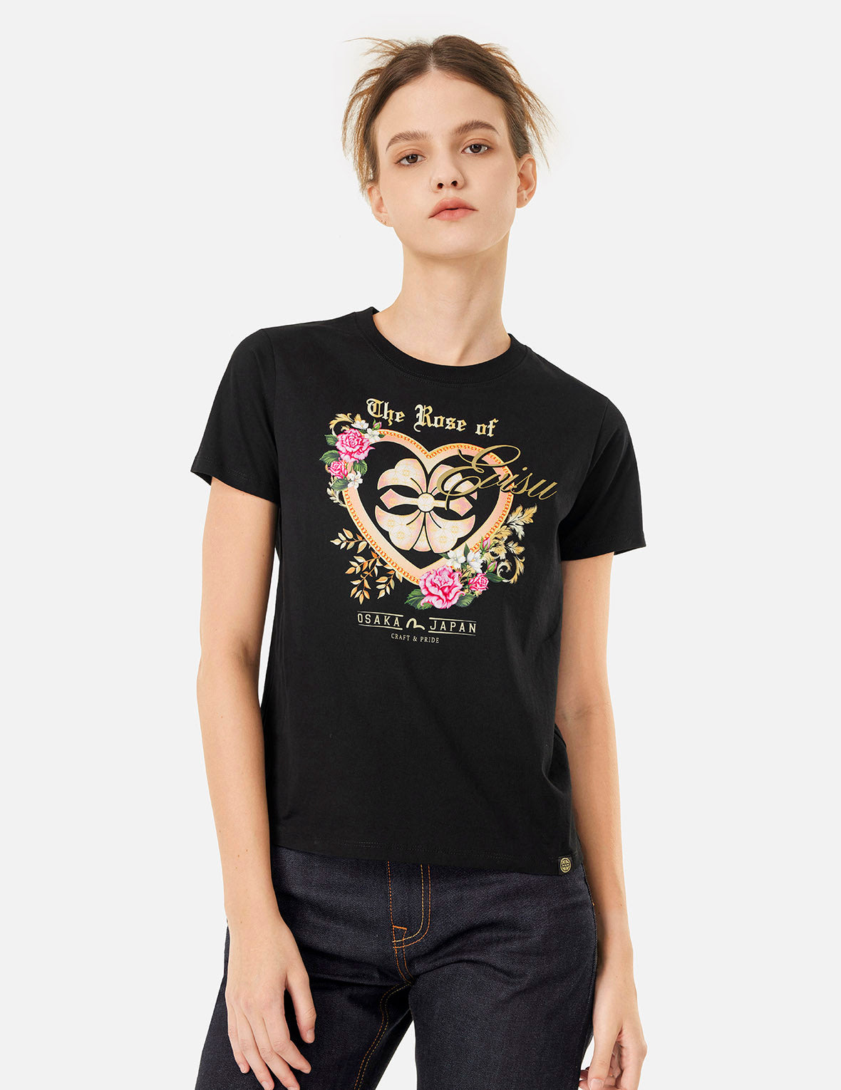 THE ROSE OF EVISU PRINT REGULAR FIT T-SHIRT - 3