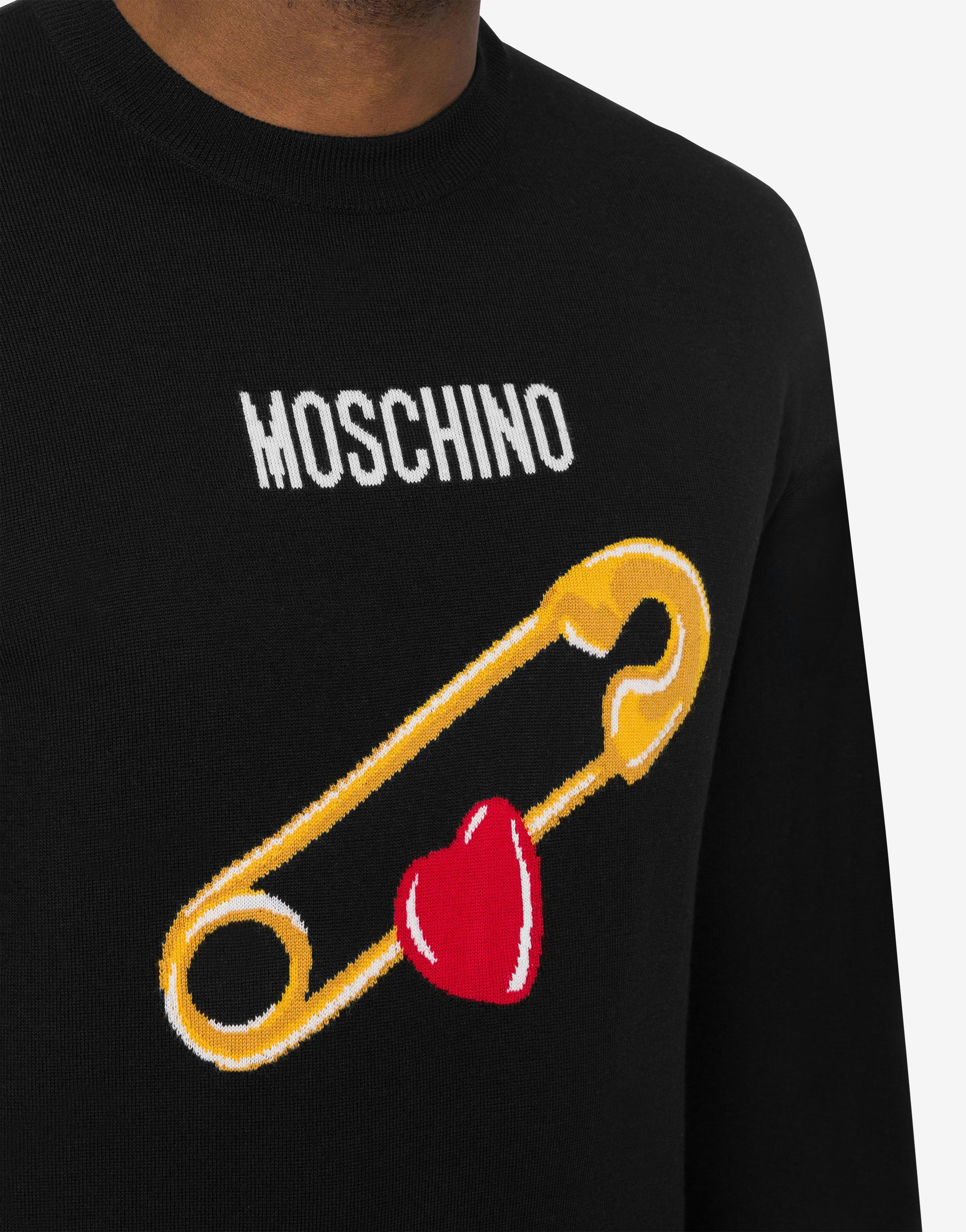 COTTON PULLOVER HEART SAFETY PIN - 4