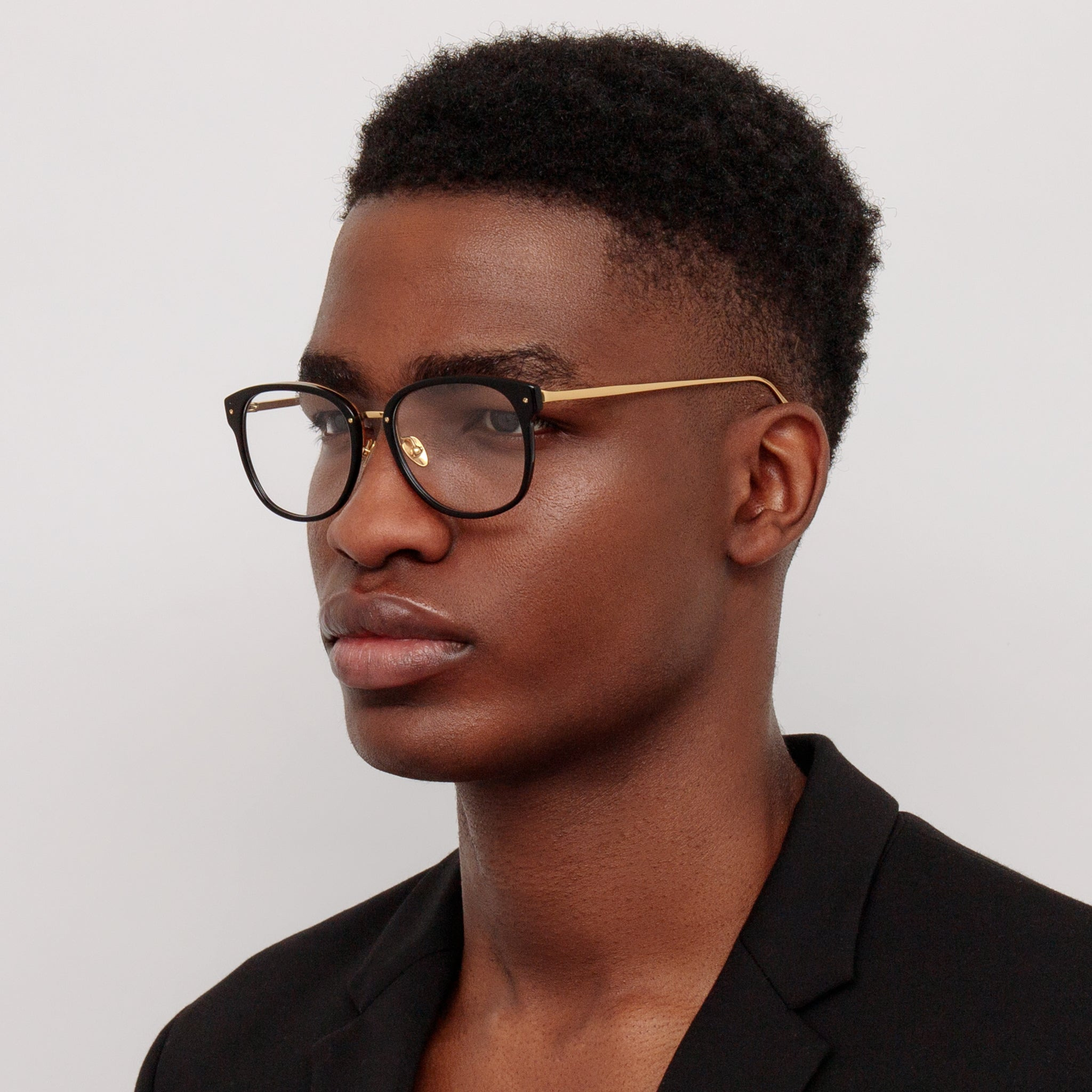 Men's Cyrus D-Frame Optical in Black - 4