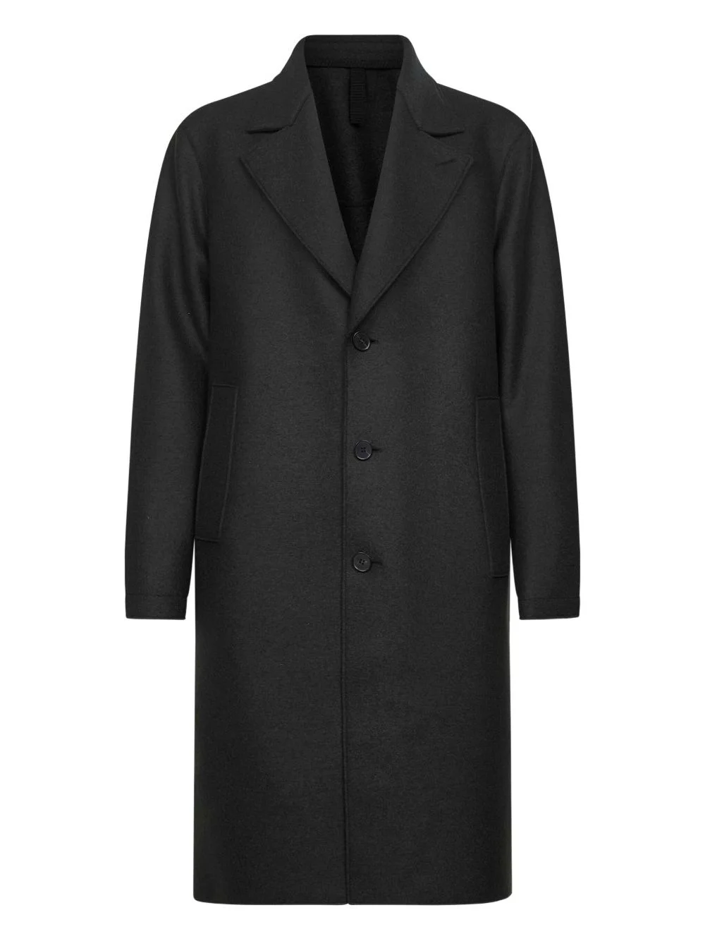 three-button wool coat - 1