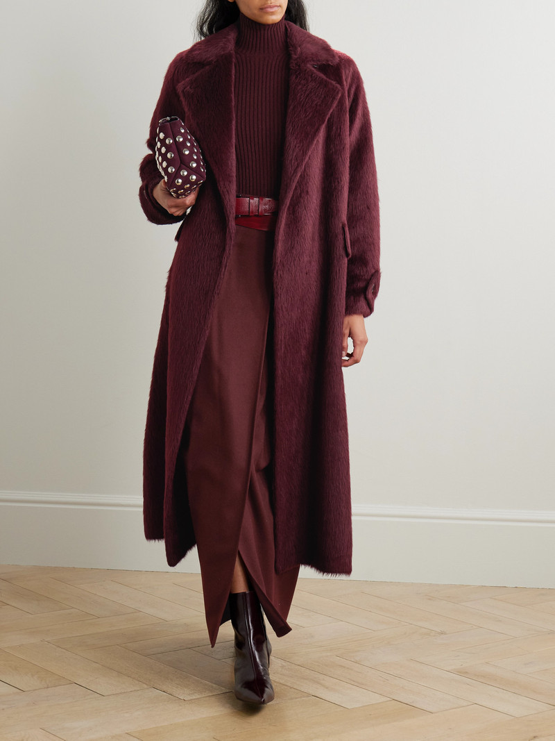 Max Mara Albata Belted Alpaca And Wool-blend Coat outlook