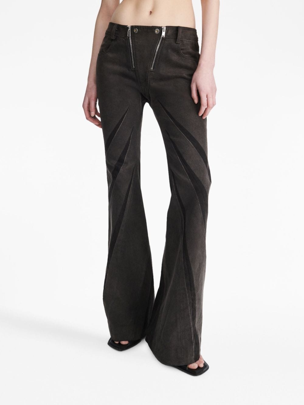 Darted flared jeans - 7
