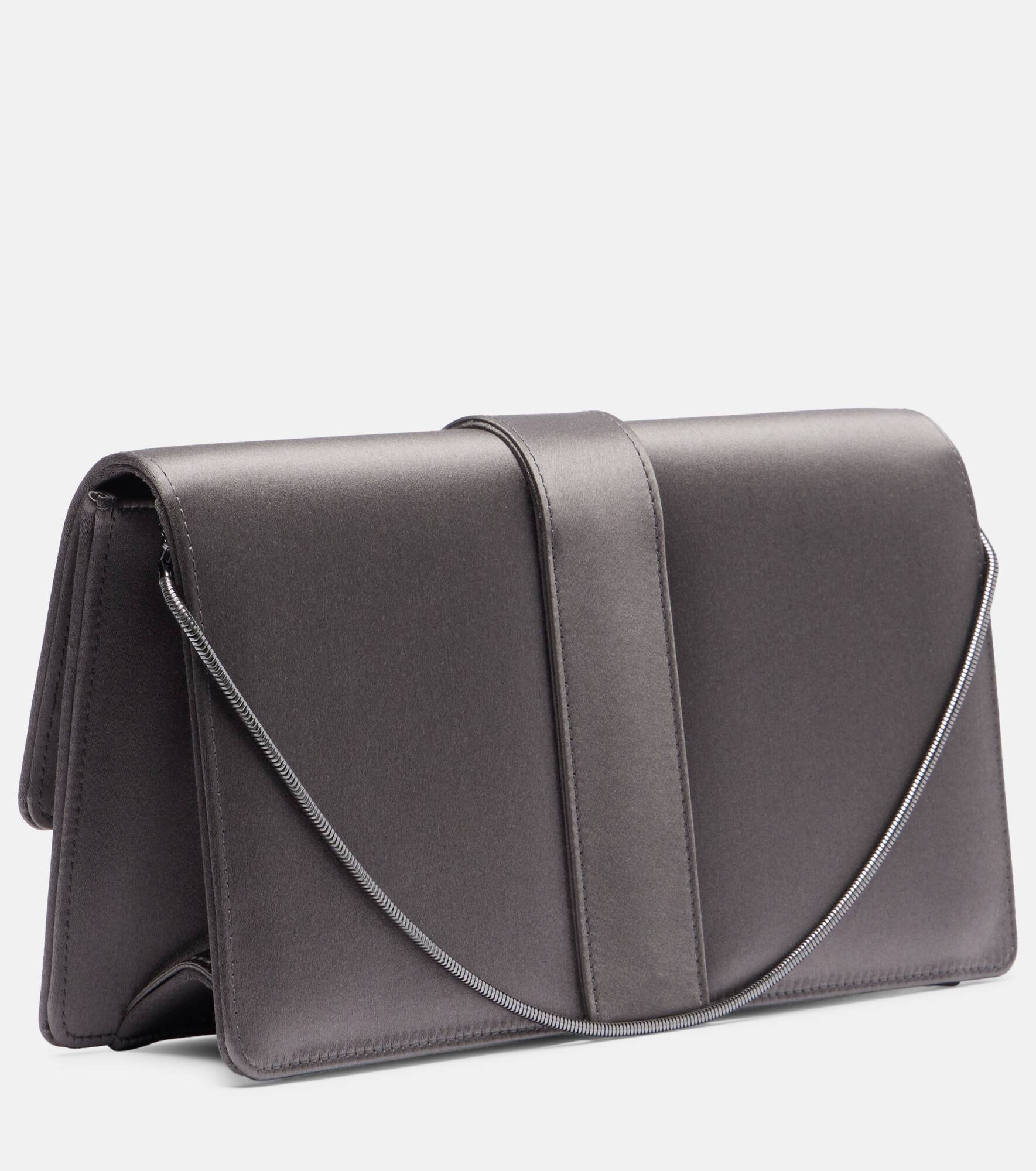 Capri embellished satin clutch - 4