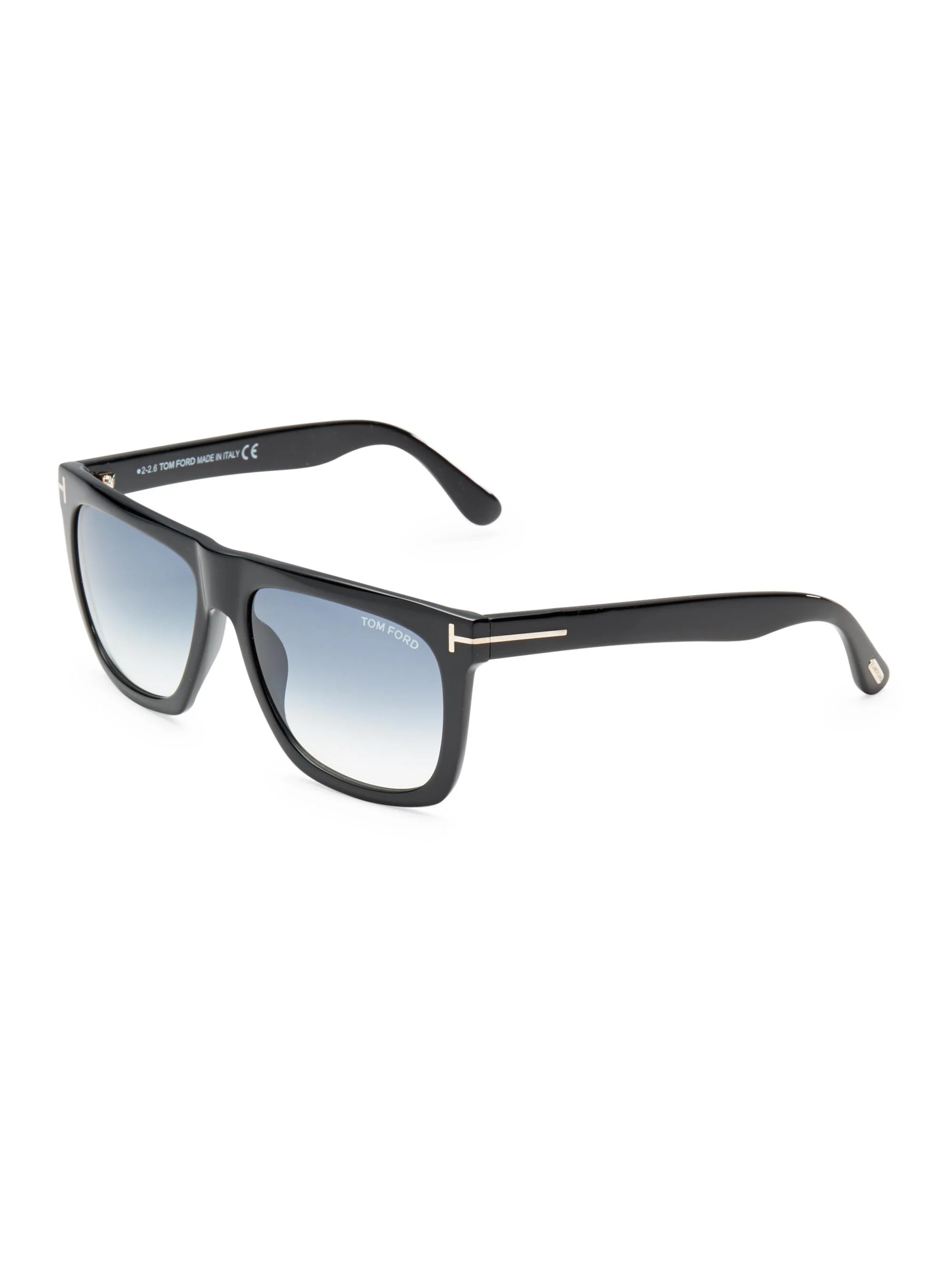 Men's Morgan 57MM Soft Square Sunglasses - Black - 1