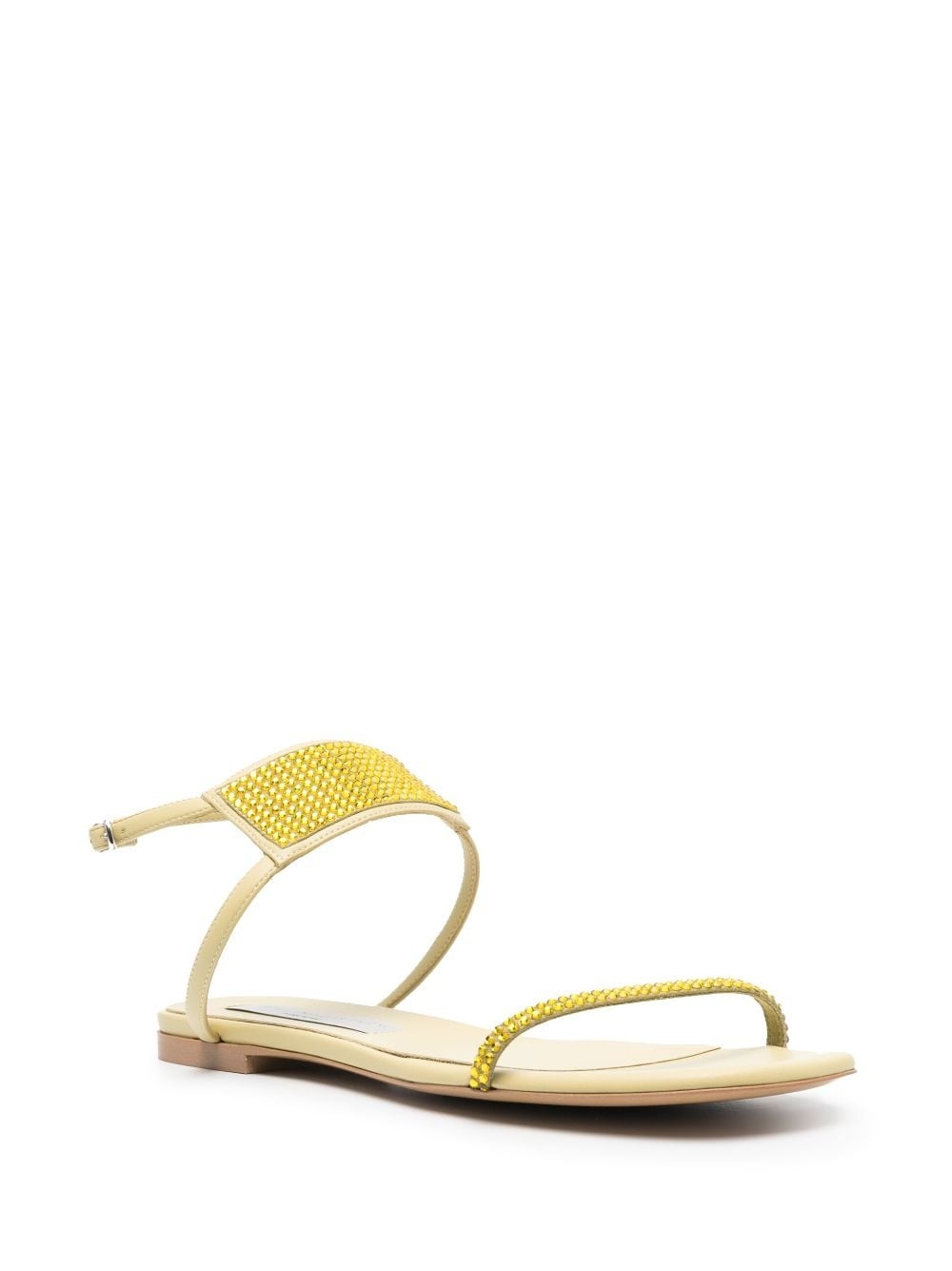 crystal-embellished flat sandals - 2