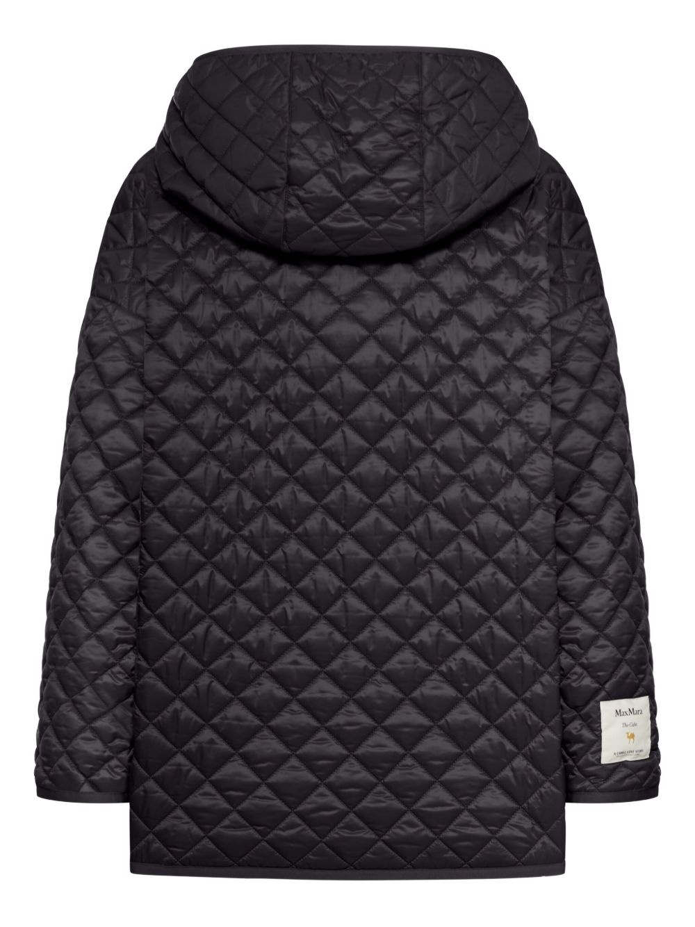 quilted-pattern hooded jacket - 2