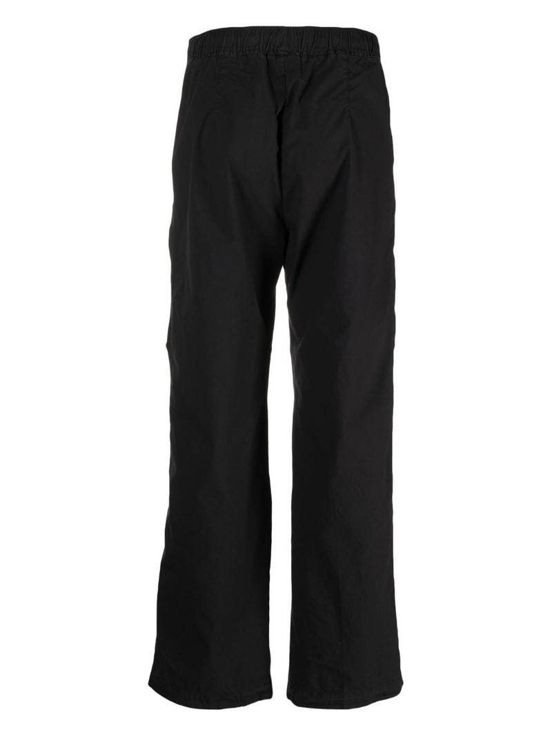 JAMES PERSE draped-detail straight-leg trousers outlook