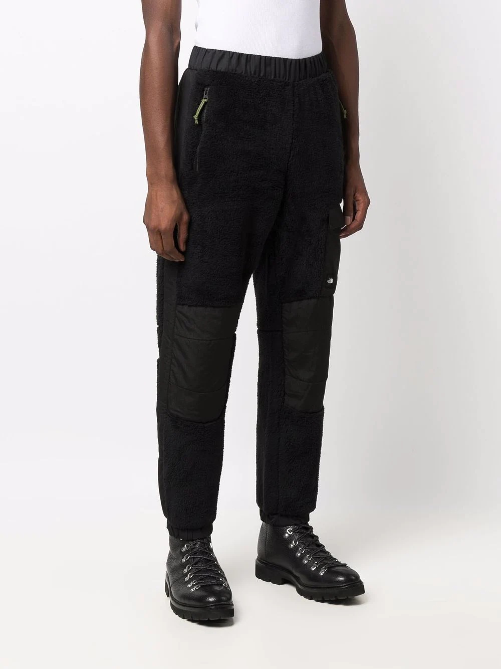 fleece-panelled track pants - 3