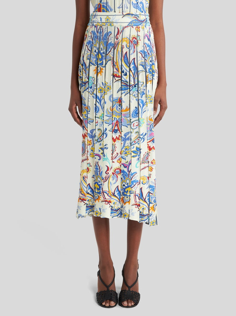 PRINTED KNIT MIDI SKIRT 2