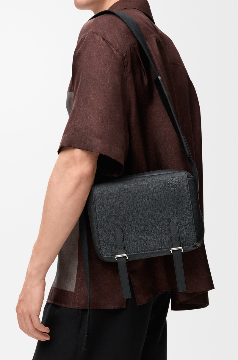 Loewe XS Military messenger bag in soft grained calfskin outlook